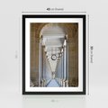 Plakat w ramie 40x50 - Kolumny Czasu - architektura, kolumny - rama czarna