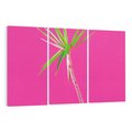 Obraz na płótnie 120x80 - Retro Stylizacja - palma, liście