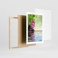 Plakat w ramie 30x40 - Oaza Storczyka i Wody - spa, storczyk - rama drewno