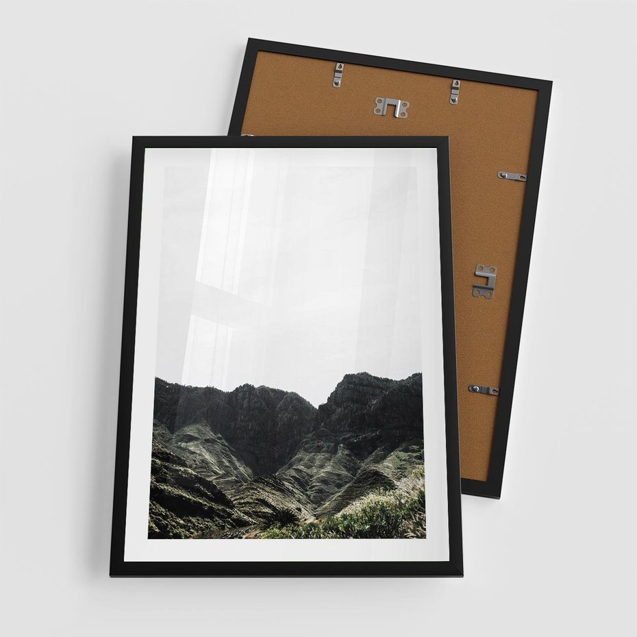 Plakat w ramie 50x70 - Górska Potęga - górski krajobraz, góry - rama czarna