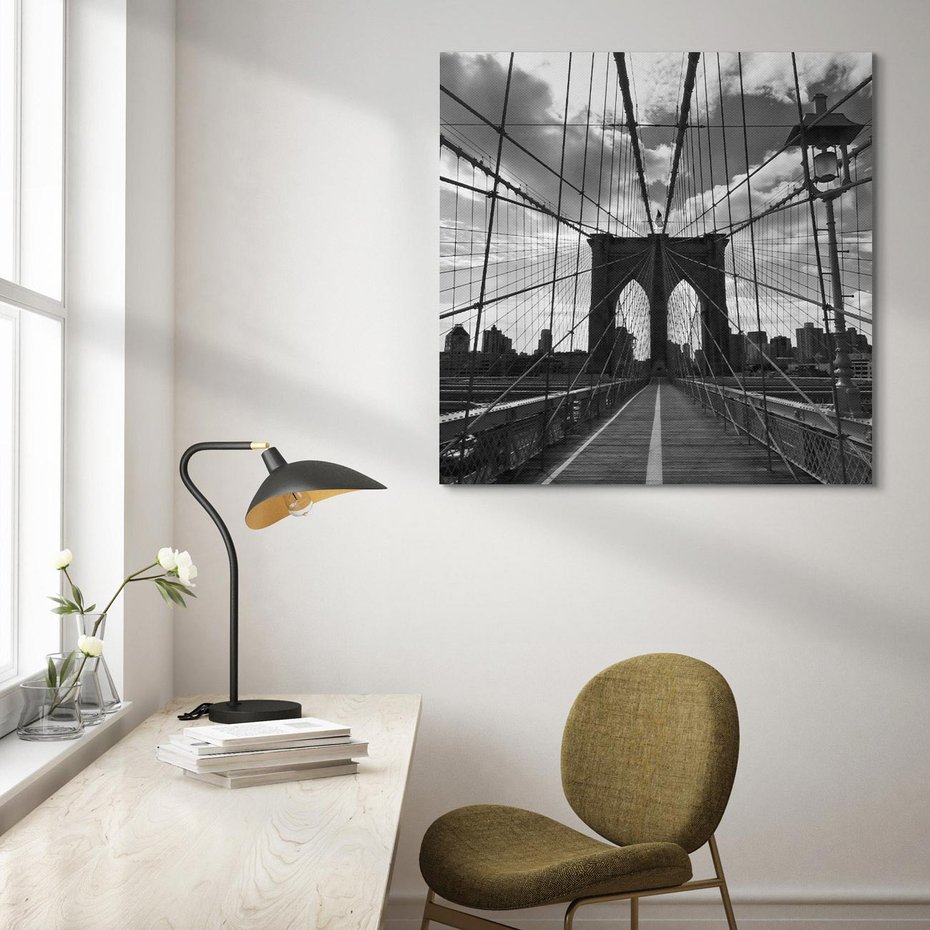 Obraz na płótnie 50x50 - Most Nowoczesności - most, nowoczesny