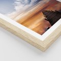 Plakat w ramie 40x50 - Magia Chwili - pomost, zachód - rama drewno