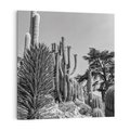Obraz na płótnie 40x40 - Pustynny Klimat - czarno białe zdjecie, pustynia