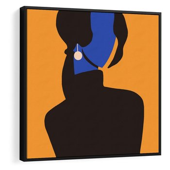 Obraz w ramie 50x50 - Transformacja Form - sztuka nowoczesna, plakat - rama czarna