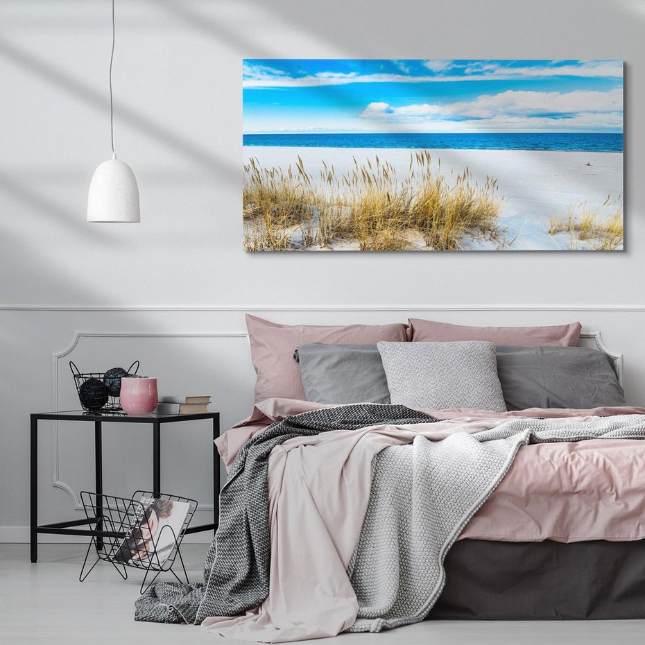 Obraz na płótnie 120x60 - Błogi Relaks - Łeba, bałtyk