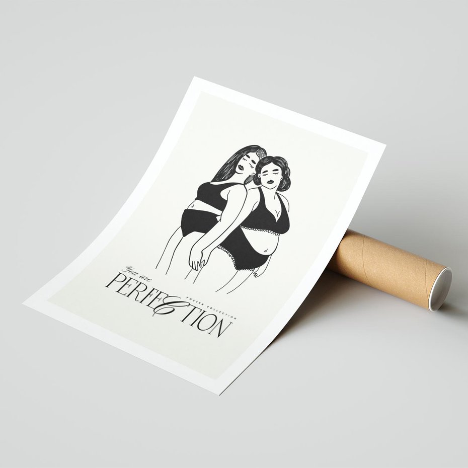 Plakat bez ramy 40x50 - Siła i Wspólnota - nowoczesna sztuka kobieca, plakat