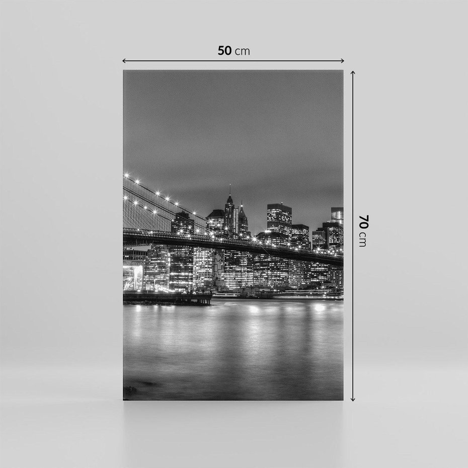 Obraz na płótnie 50x70 - Symbole Nowego Jorku - most, Nowy Jork
