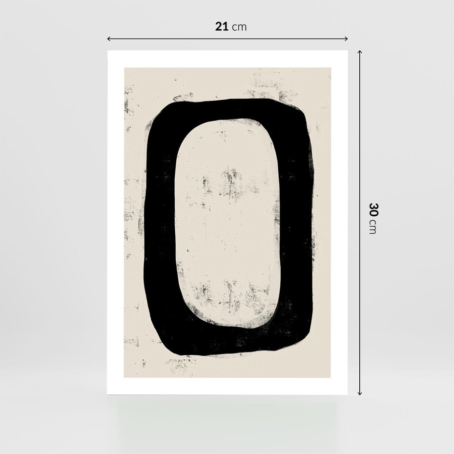 Plakat bez ramy 21x30 - Wnętrza Kształtów - abstrakcja, minimalizm