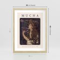 Plakat w ramie 30x40 - Reprodukcja A.Mucha - Mucha, plakat z reprodukcją - rama drewno