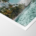 Plakat bez ramy 30x40 - Rajskie Wakacje - plaża, palmy