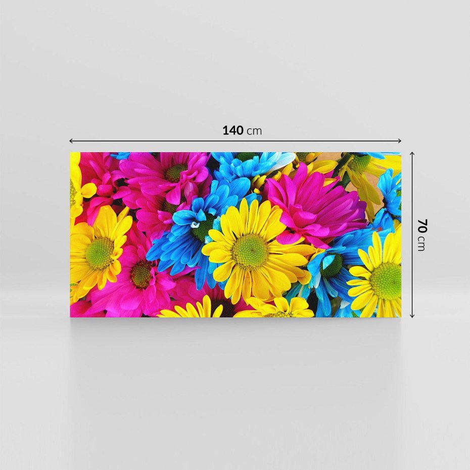 Obraz na płótnie 140x70 - Kwiatowy Świat - kwiat, kwiaty