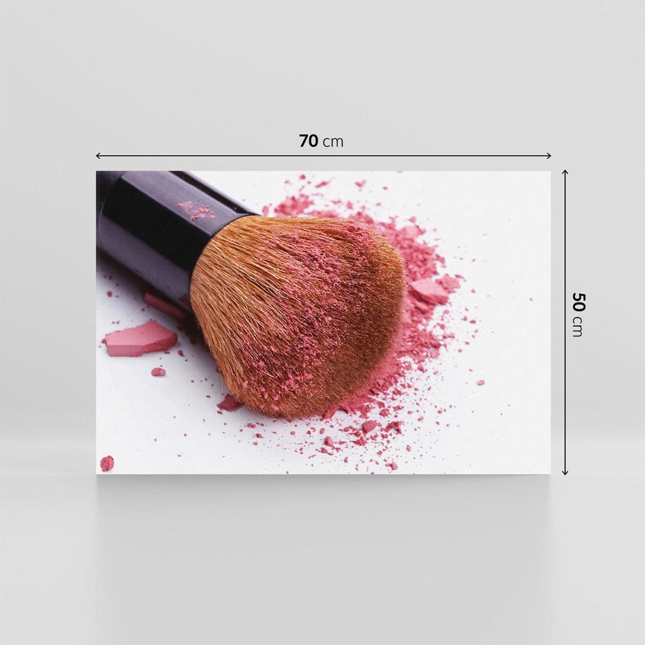 Obraz na płótnie 70x50 - Makijaż w kolorze pędzla - makijaż, pędzel