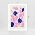 Plakat bez ramy 21x30 - Impresje deszczu - nowoczesna kompozycja, kwiaty