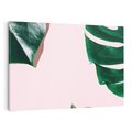 Obraz na płótnie 70x50 - Siła Natury - liście, monstera