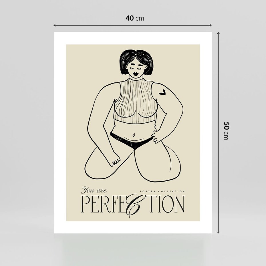 Plakat bez ramy 40x50 - Refleksje Przejmujących Myśli - rysunek, plakat