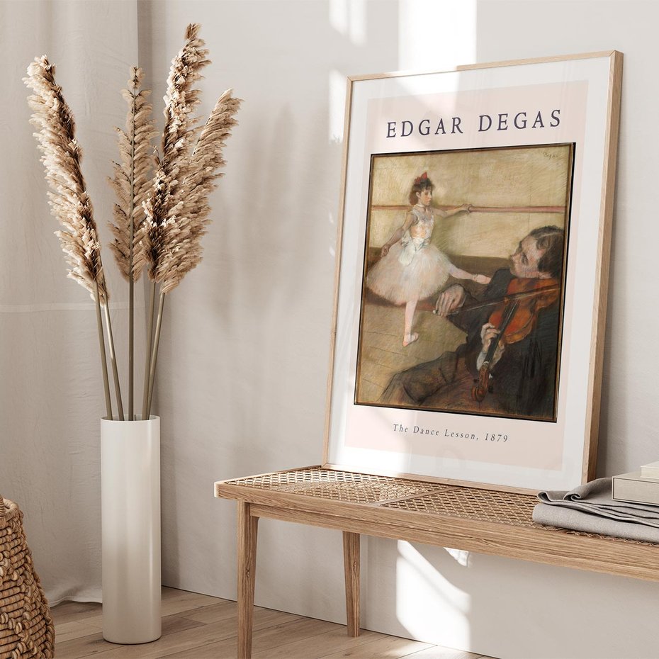 Plakat w ramie 40x50 - Klasyka Baletu - Edgar Degas, reprodukcja obrazu - rama drewno