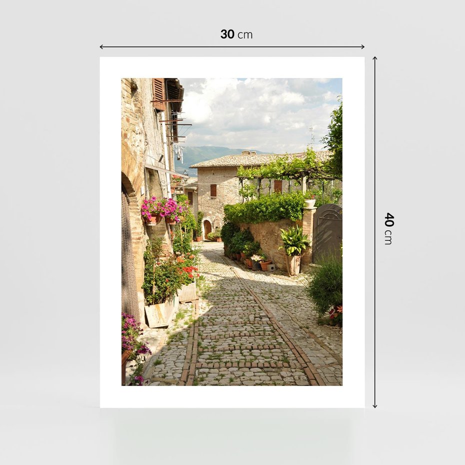Plakat bez ramy 30x40 - Włoskie Uliczki - włoska, uliczka