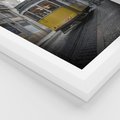Plakat w ramie 40x50 - Urok tramwajów Lizbony - tramwaj, Lizbona - rama biała