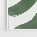 Obraz w ramie 50x50 - Zieleń Wewnętrznego Spokoju - zielony plakat, roślinne inspiracje - rama biała