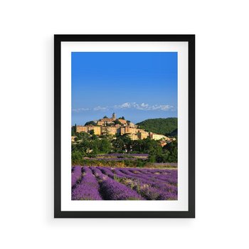Plakat w ramie 40x50 - Prowansalska Aura - lawenda, Prowansja - rama czarna