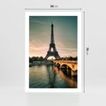 Plakat bez ramy 50x70 - Paryski Szczyt - Paryż, wieża
