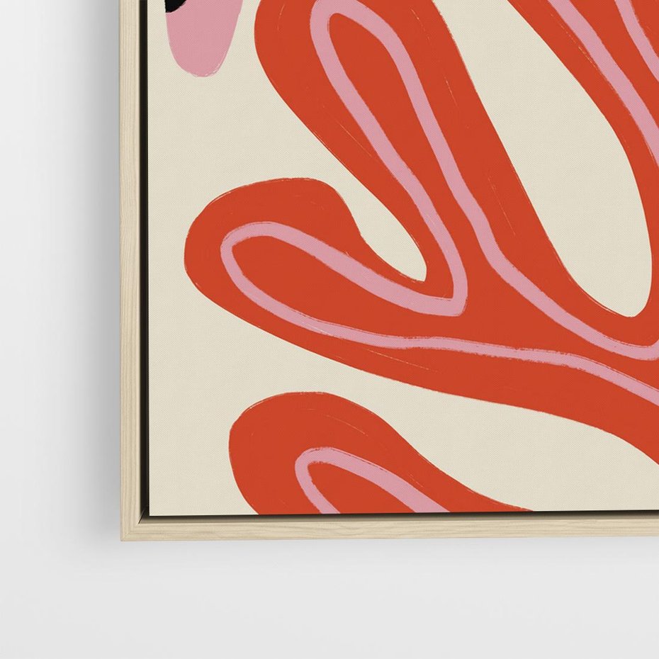 Obraz w ramie 50x50 - Księga Pastelowych Impulsów - abstrakcyjny obraz, plakat - rama drewno