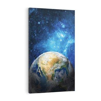 Obraz na płótnie 80x120 - Kosmiczne Horyzonty - Ziemia, kosmos