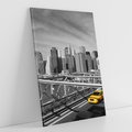 Obraz na płótnie 50x70 - Podróż taksówką przez Nowy Jork - TAXI, miasto