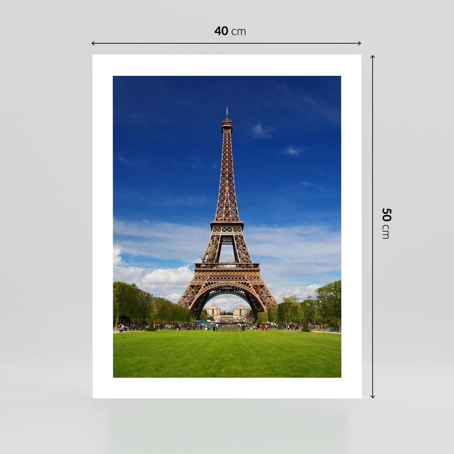 Plakat bez ramy 40x50 - Eiffla: symbole Paryża - Eiffla, Paryż