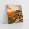 Obraz na płótnie 50x50 - Skały oplątane słońcem - skały, słońce