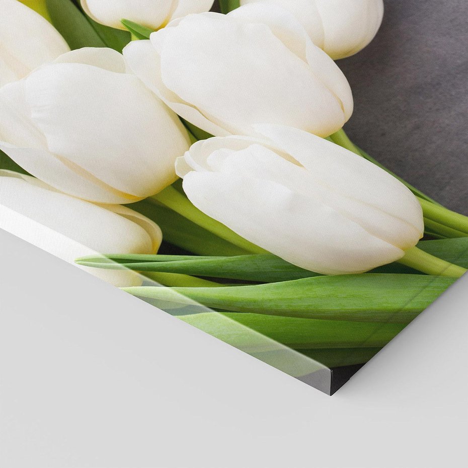 Obraz na płótnie 70x50 - Tulipanowa Kolorystyka - tulipany, kwiaty