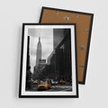 Plakat w ramie 50x70 - Nowy York, taksówka w ruchu - Nowy York, taksówka - rama czarna