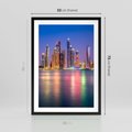 Plakat w ramie 50x70 - Nowy Jork: pulsujące miasto - Nowy Jork, miasto - rama czarna