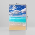 Obraz na płótnie 80x120 - Idylliczna plaża nad morzem - plaża, morze