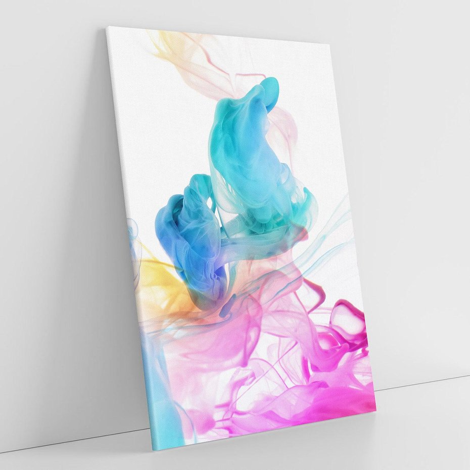 Obraz na płótnie 80x120 - Abstrakcyjne Pastelowe Piękno - abstrakcja, pastelowe