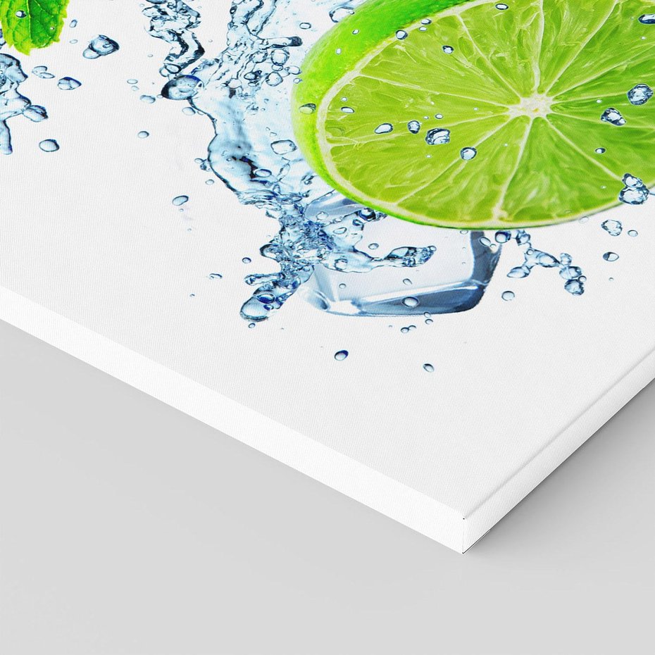 Obraz na płótnie 70x50 - Świeżość i Witalność - limonka, owoce