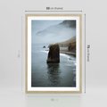 Plakat w ramie 50x70 - Mistyczna Aura - morze, mgła - rama drewno