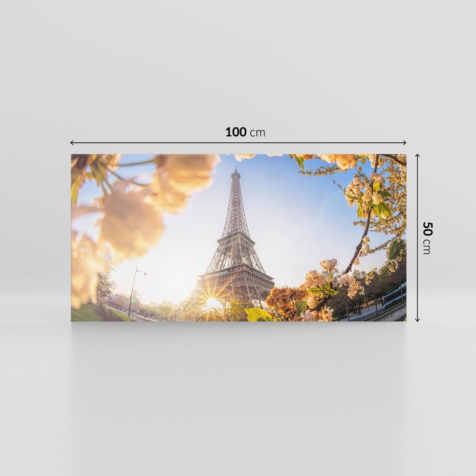 Obraz na płótnie 100x50 - Ikona Paryża - Wieża, Eiffla