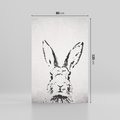 Obraz na płótnie 80x120 - Szkicowany królik w grafice - szkic, królik