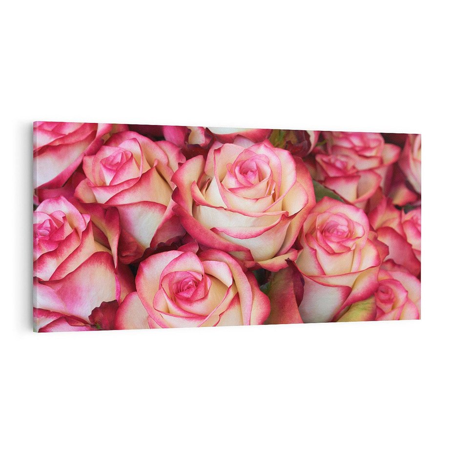 Obraz na płótnie 100x50 - Różany urok - kwiaty, róże