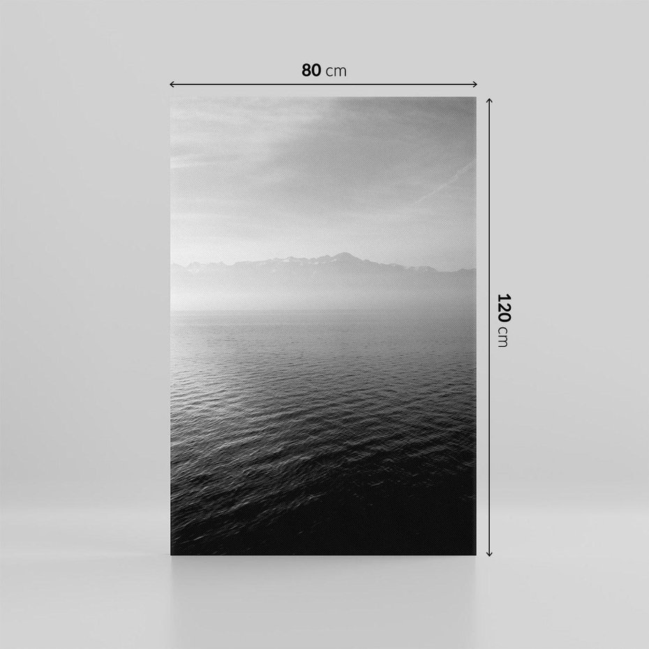 Obraz na płótnie 80x120 - Łódka na morzu - łódka, morze