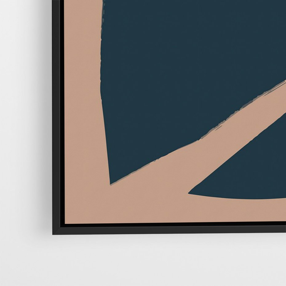 Obraz w ramie 70x100 - Rozkwitająca Wolność Boho - abstrakcyjny obraz, plakat - rama czarna