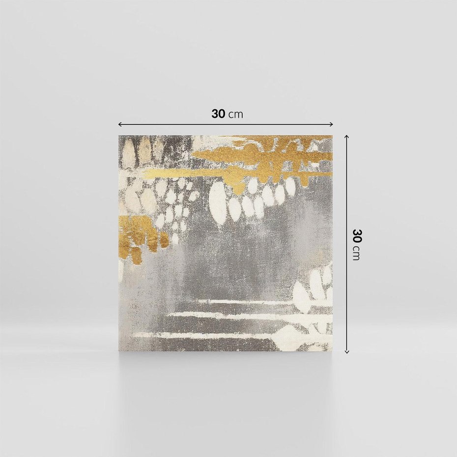 Obraz na płótnie 30x30 - Malowane impresje zmysłów - abstrakcyjne plamy, linie