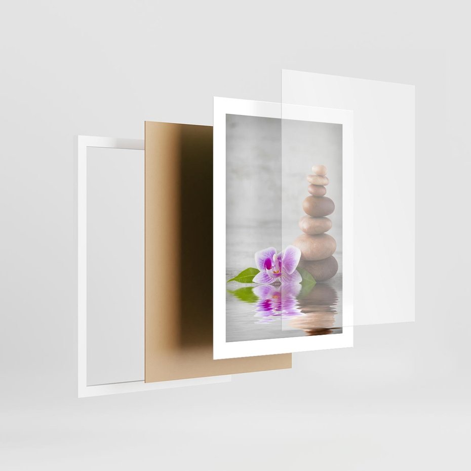Plakat w ramie 30x40 - Spa japońskie: sztuka relaksu - spa, japońskie - rama biała