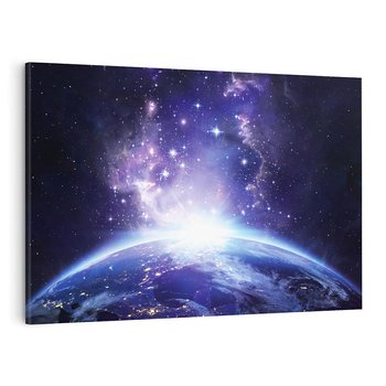 Obraz na płótnie 120x80 - Podróż w kosmiczną przestrzeń - kosmos, ziemia