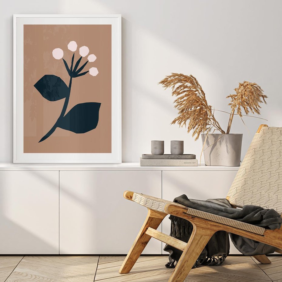 Plakat bez ramy 50x70 - Rozbijające Granice - abstrakcyjny obraz, plakat