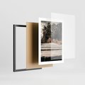 Plakat w ramie 30x40 - Fotografia w Ciepłych Barwach - odcienie brązu, fotografia - rama czarna