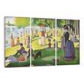 Obraz na płótnie 120x80 - "Niedziela na La Grande Jatte" (1884) Georges Seurat - Reprodukcja - reprodukcja, obraz na płótnie