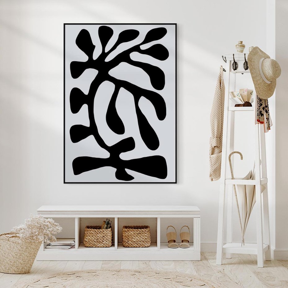 Obraz w ramie 70x100 - Przenikające Refleksje - matisse, sztuka nowoczesna - rama czarna