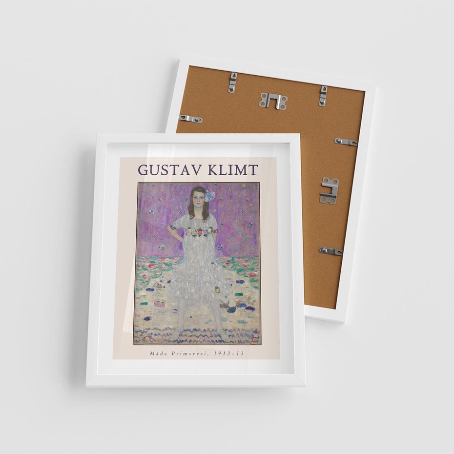 Plakat w ramie 40x50 - Gustav Klimt: Reprodukcja - reprodukcja, gustav klimt - rama biała